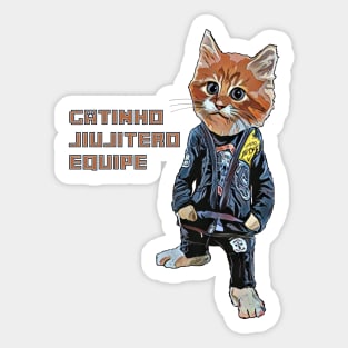 Gatinho Jiujitero Equipe Sticker